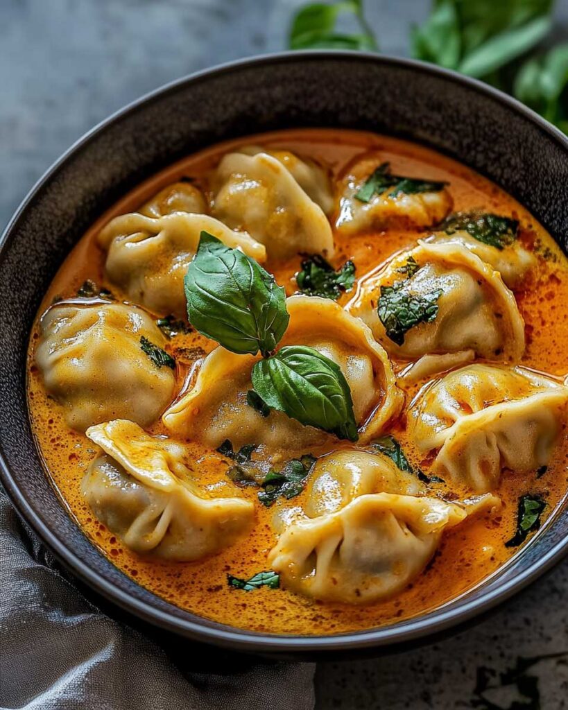 Thai Red Curry Dumpling Soup
