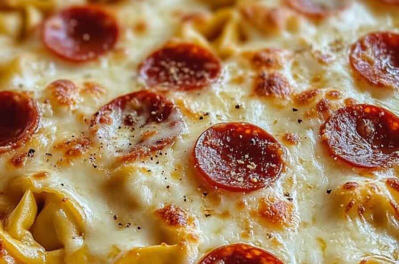 Cheese Tortellini Pepperoni Pizza Casserole A Comfort Food Classic