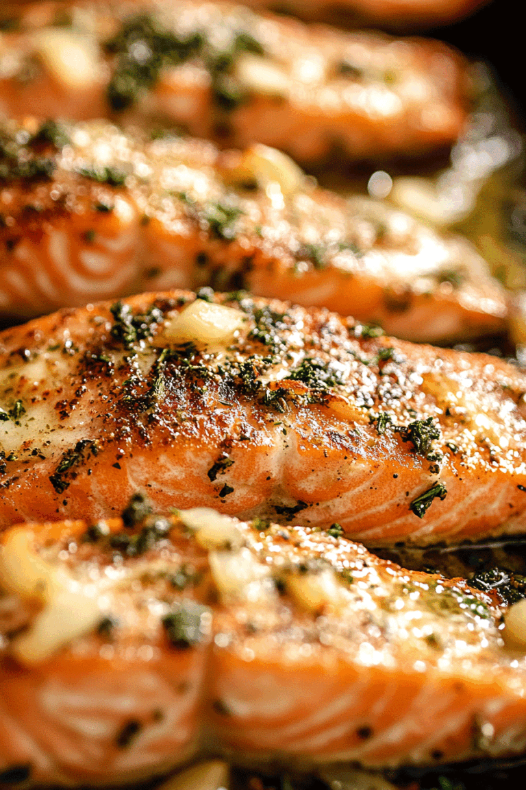 Garlic Butter Baked Salmon