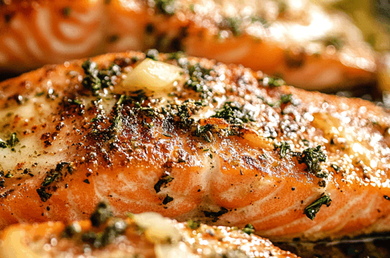 Garlic Butter Baked Salmon