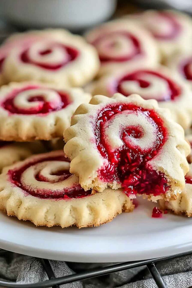 Raspberry Swirl Cookies