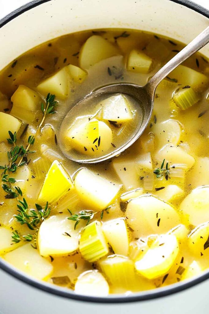 Rustic Potato Leek Soup