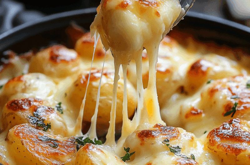 Slow Cooker Cheesy Scalloped Potatoes