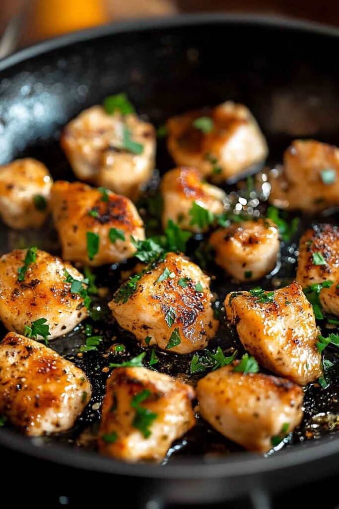 Ingredients for Garlic Butter Chicken Bites