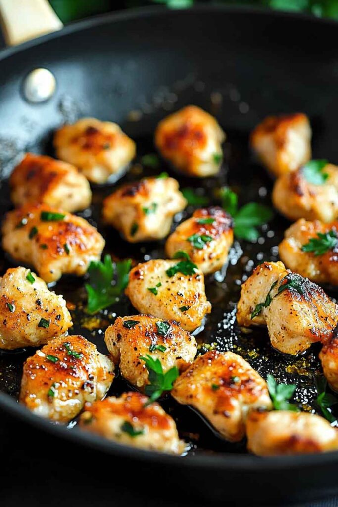 How to Make Garlic Butter Chicken Bites