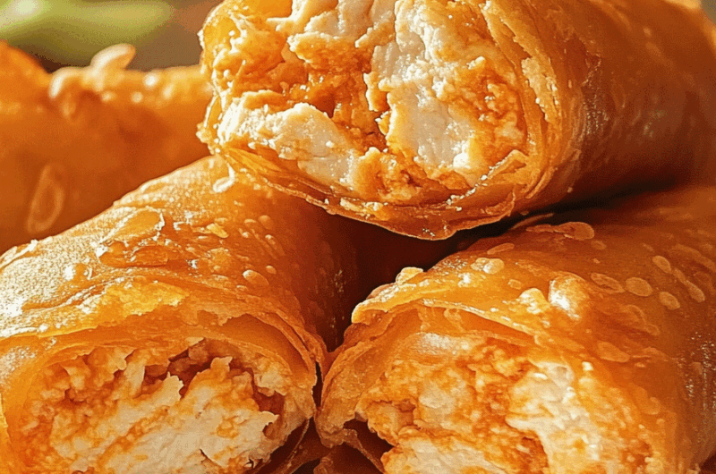 Air Fryer Buffalo Chicken Egg Rolls