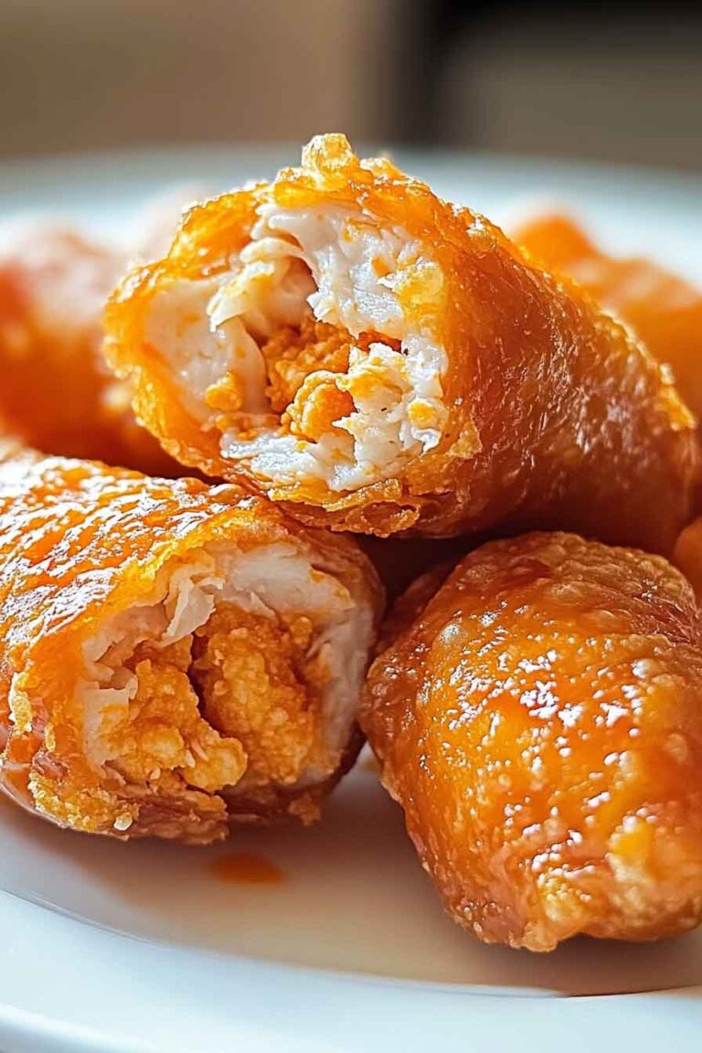 Air Fryer Buffalo Chicken Egg Rolls