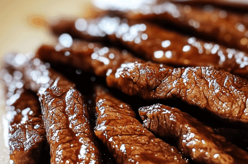 Air Fryer Honey Glazed Steak Strips