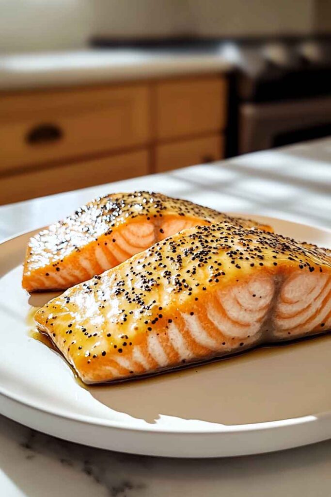 How to Make Air Fryer Honey Mustard Glazed Salmon