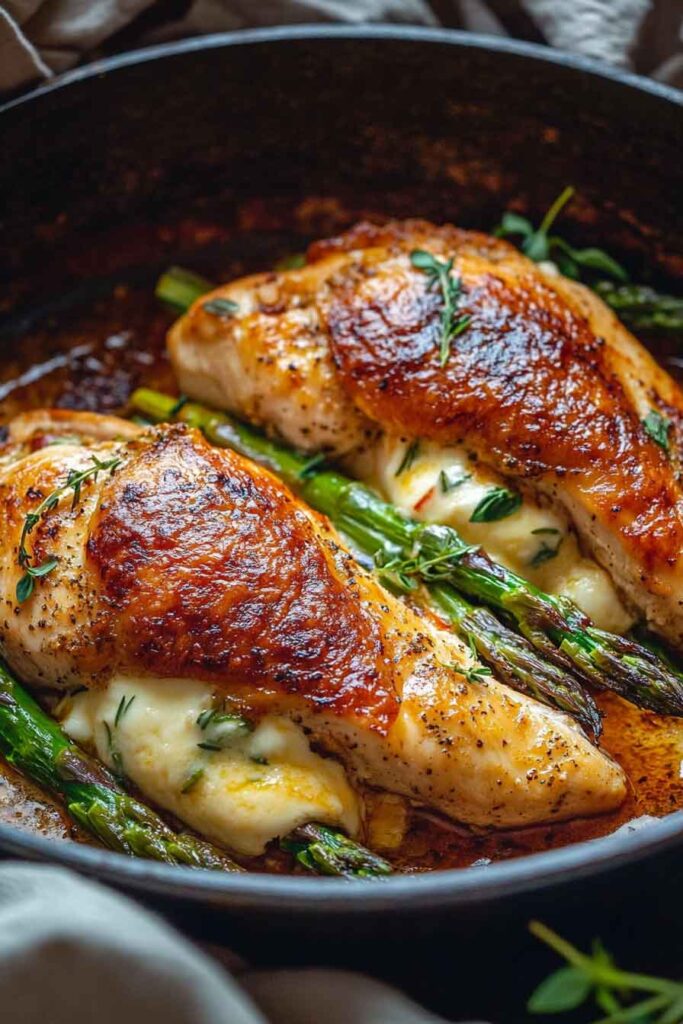 Asparagus Stuffed Chicken Breast