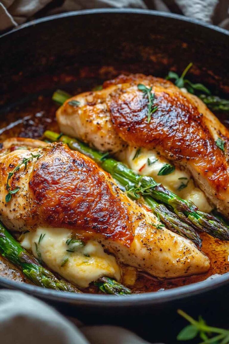 Asparagus Stuffed Chicken Breast