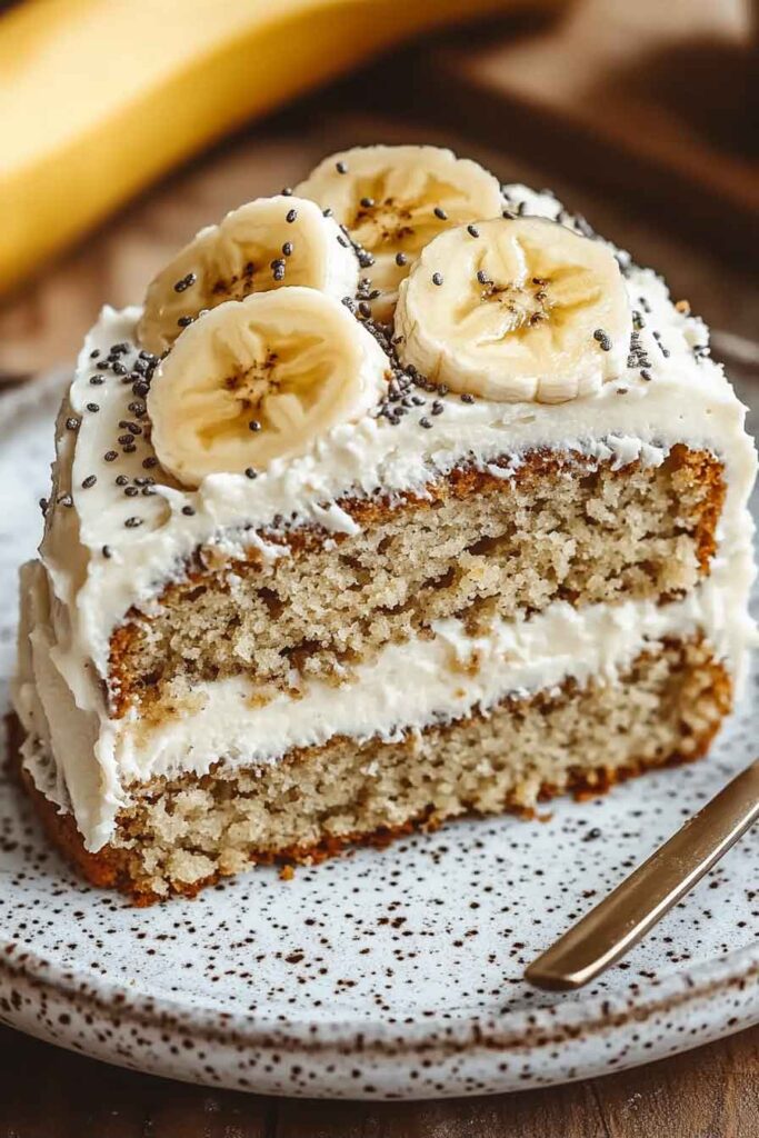 Banana Bread Cake With Cream Cheese Frosting