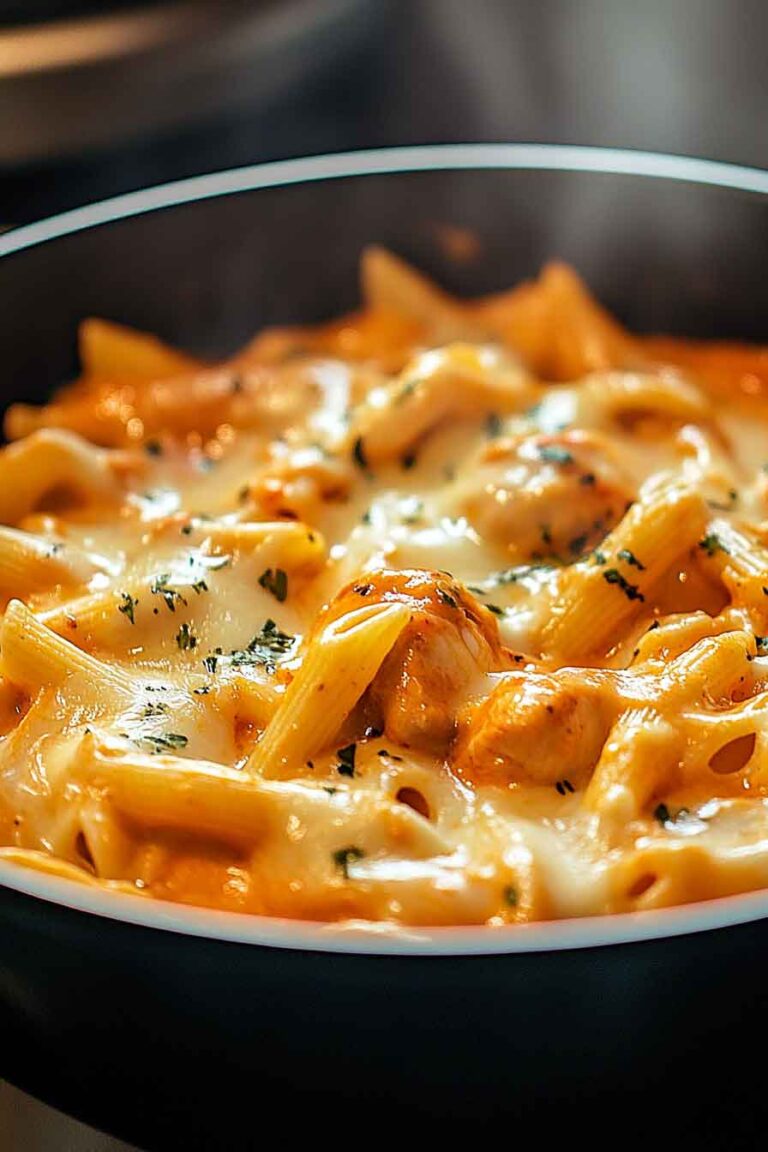 Bold Zesty Buffalo Ranch Chicken Pasta Skillet