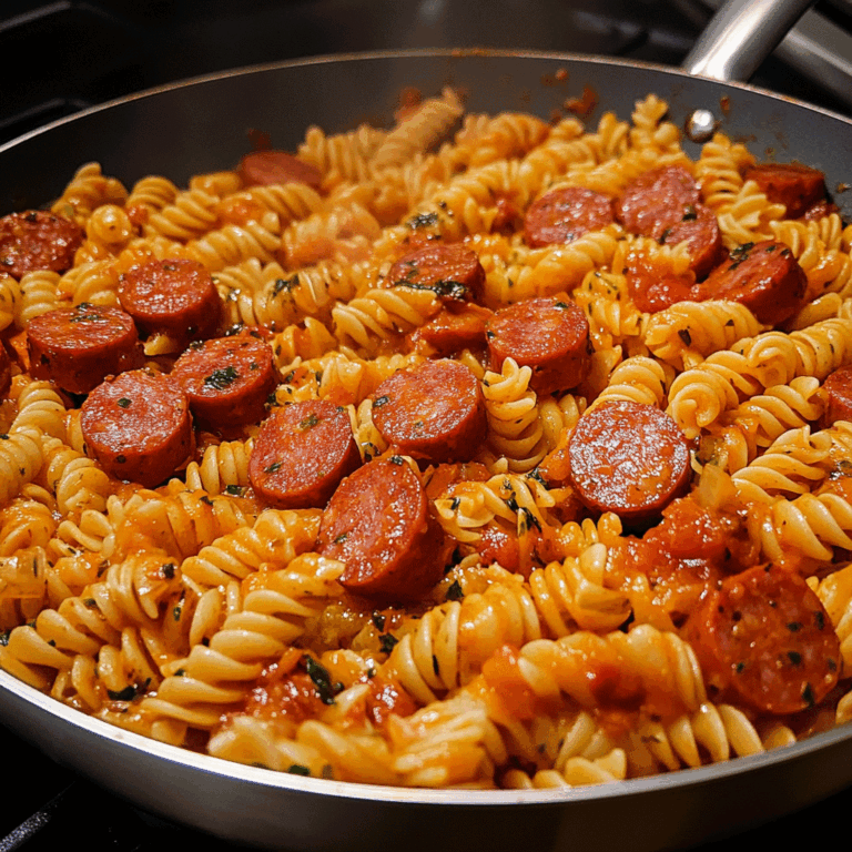 Cajun Sausage And Garlic Butter Pasta
