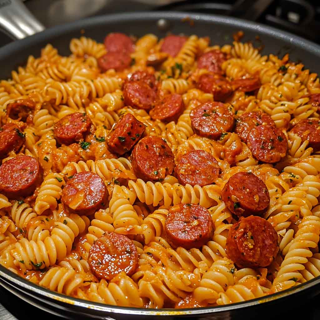 How to Serve Cajun Sausage and Garlic Butter Pasta