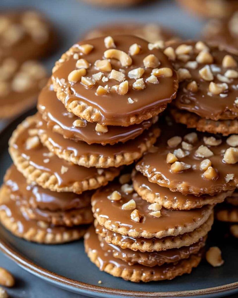 Ingredients for Caramel Peanut Ritz Cracker Treats