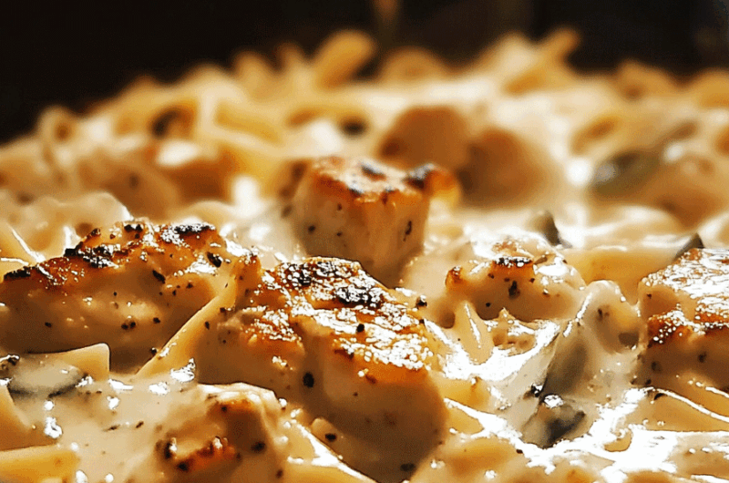 Cheesy Smoky Jalapeno Ranch Chicken Pasta Skillet