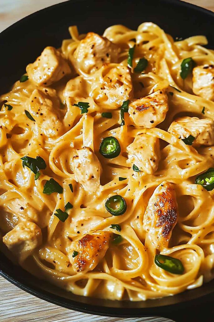 Cheesy Smoky Jalapeno Ranch Chicken Pasta 