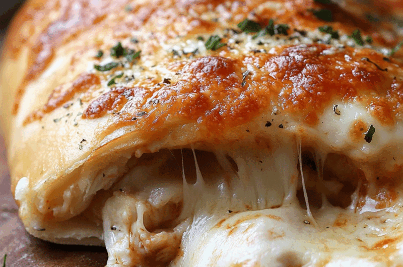 Chicken Alfredo Air Fryer Calzones
