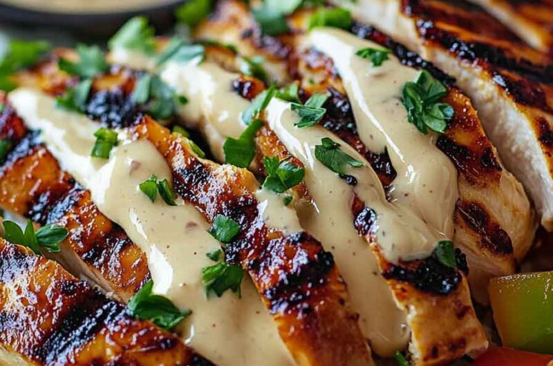 Chicken Rice Bowls With Creamy Garlic Sauce