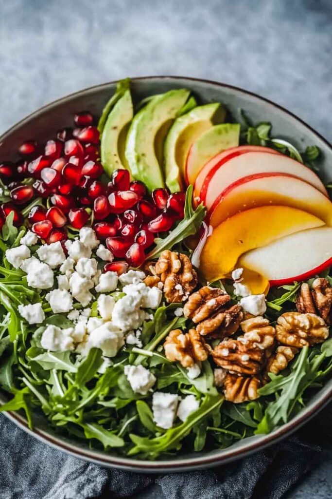Ingredients for Christmas Salad With Honey Mustard Dressing