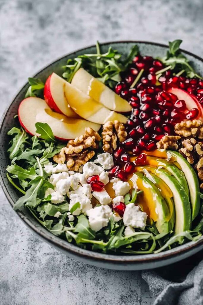 Christmas Salad With Honey Mustard Dressing