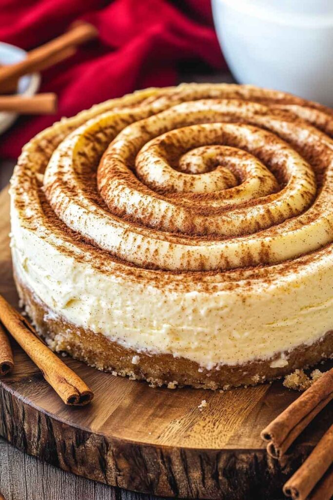 Cinnamon Roll Cheesecake Recipe