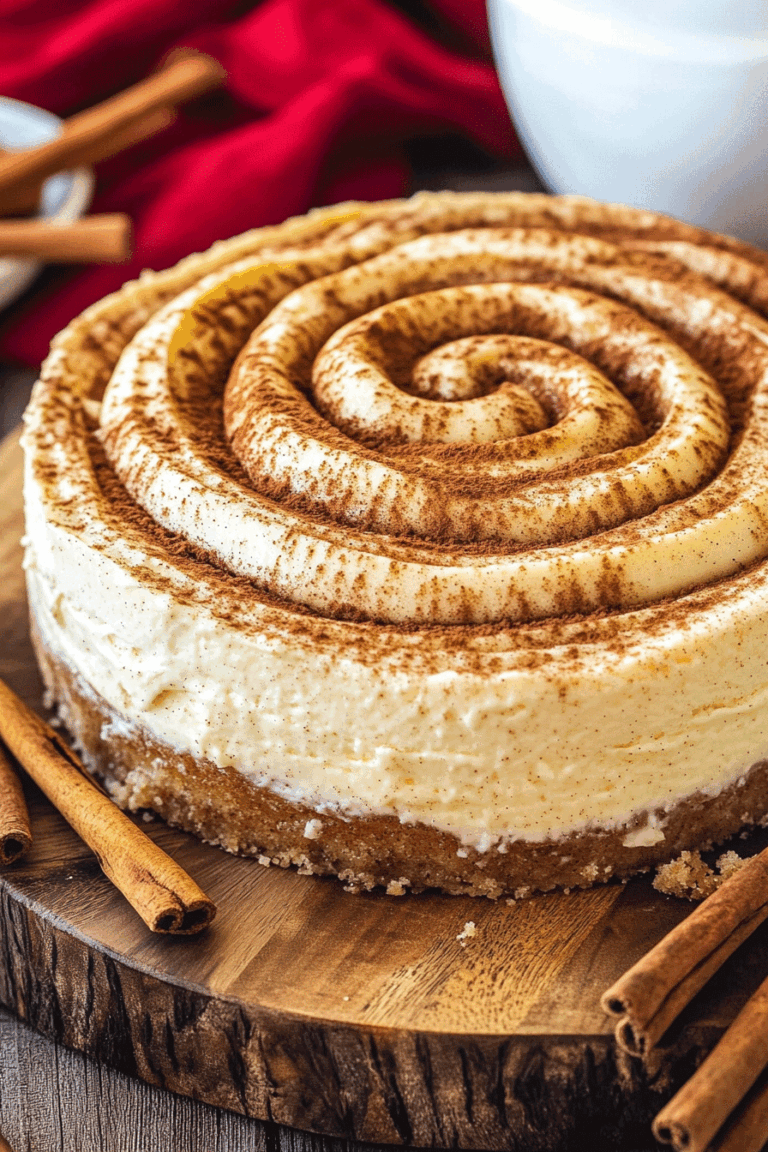 Cinnamon Roll Cheesecake Recipe