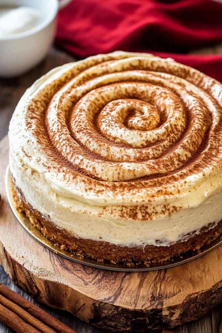 Cinnamon Roll Cheesecake Recipe