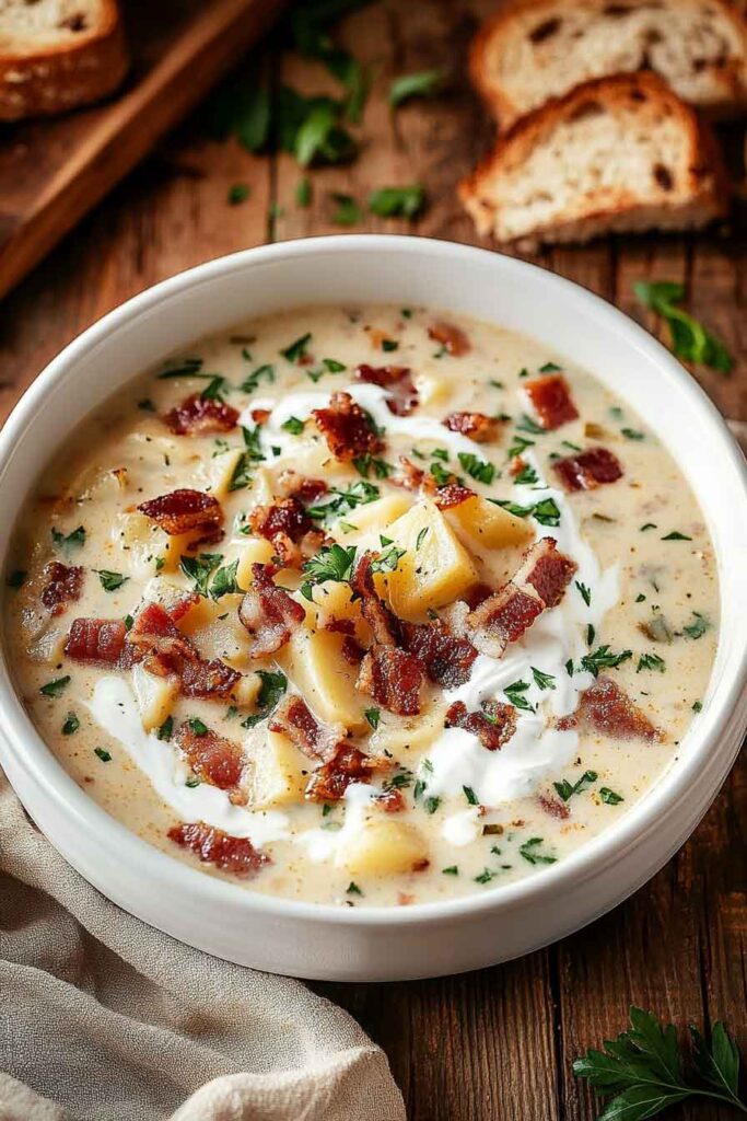 How to Make Loaded Baked Potato Soup