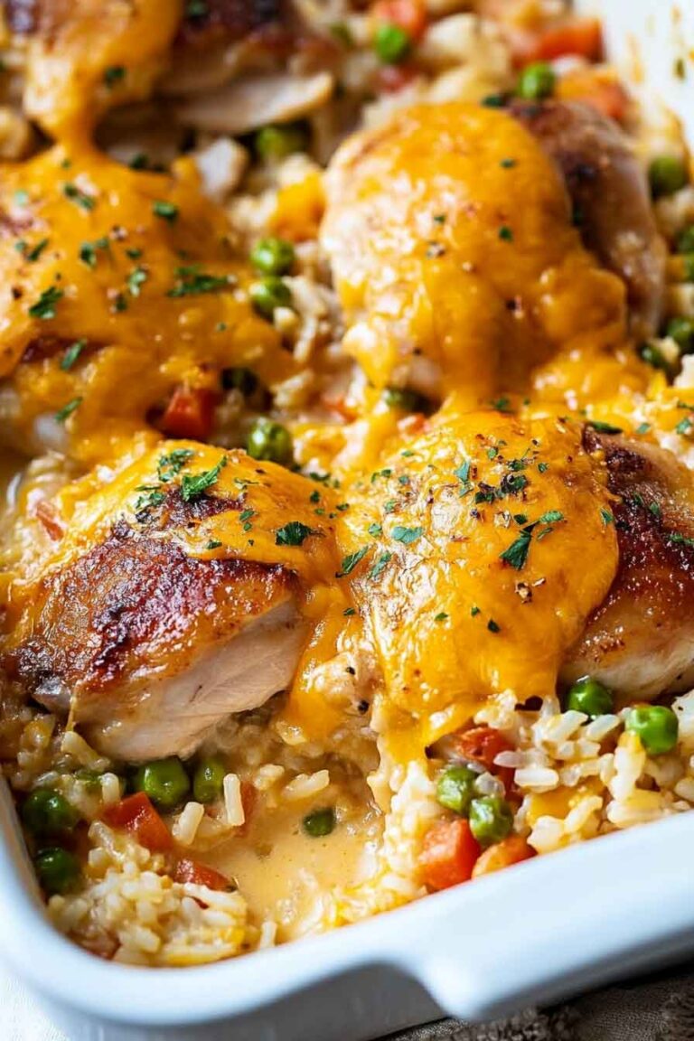 Creamy Chicken And Rice Casserole
