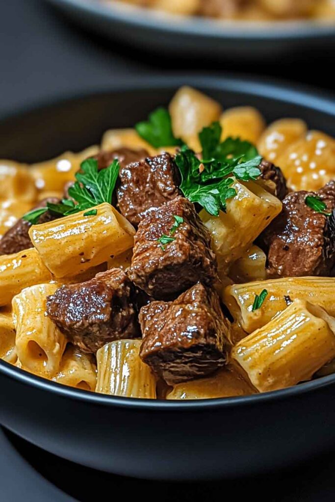 Ingredients for Creamy Honey Buffalo Steak Pasta Bake