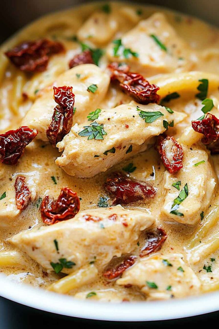 Creamy Sun Dried Tomato Chicken Pasta