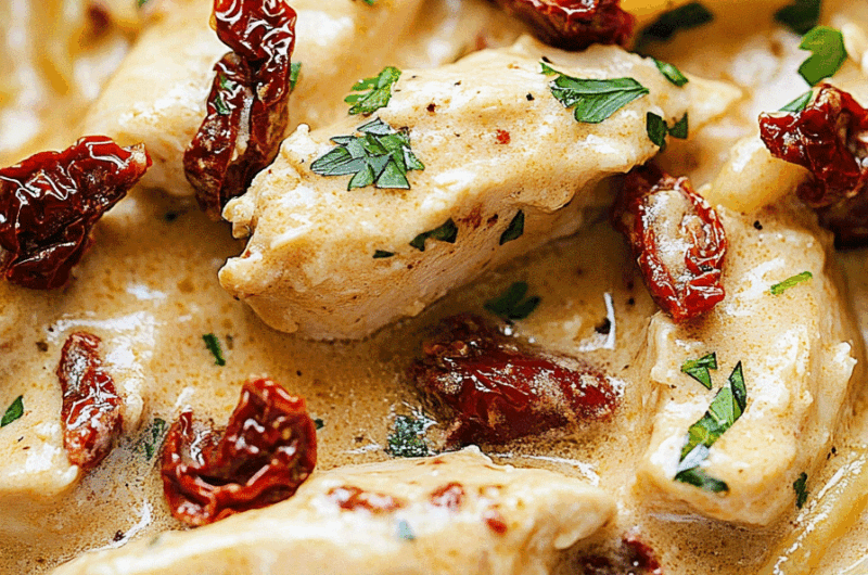 Creamy Sun Dried Tomato Chicken Pasta