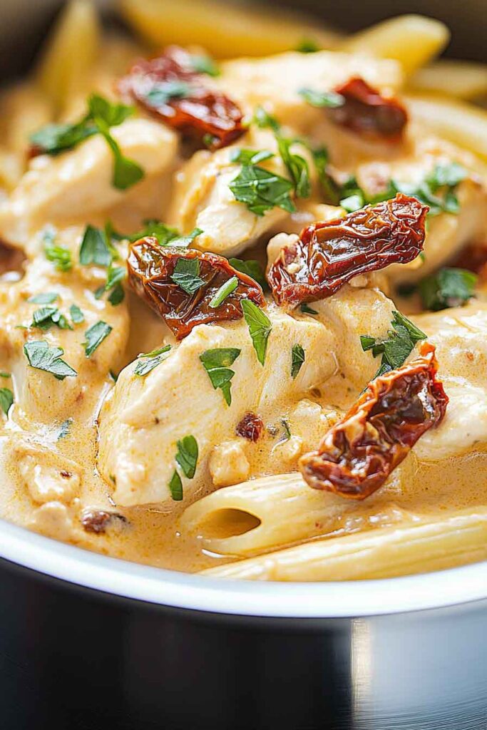 How to Make Creamy Sun Dried Tomato Chicken Pasta