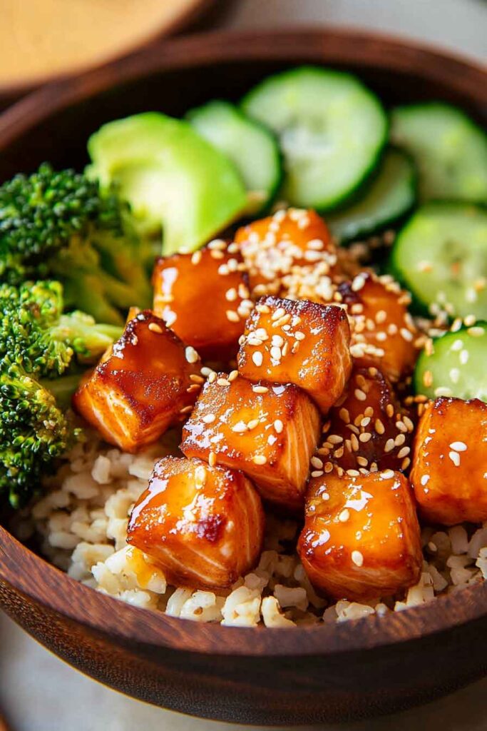 Ingredients for Crispy Bang Bang Salmon Bites