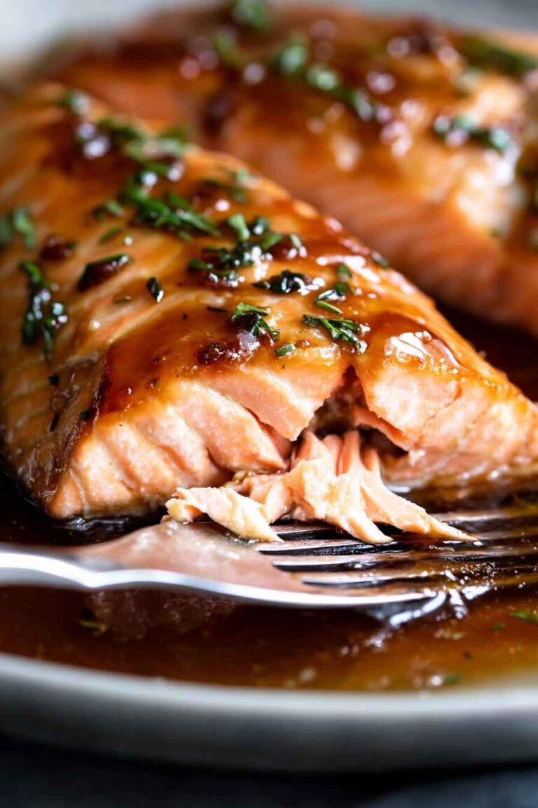 Crispy Honey Garlic Glazed Salmon