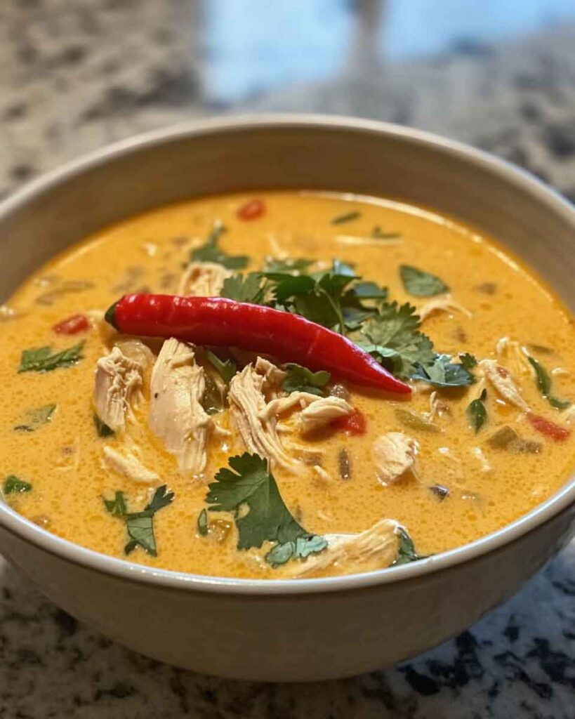 Easy Thai Chicken Curry Soup