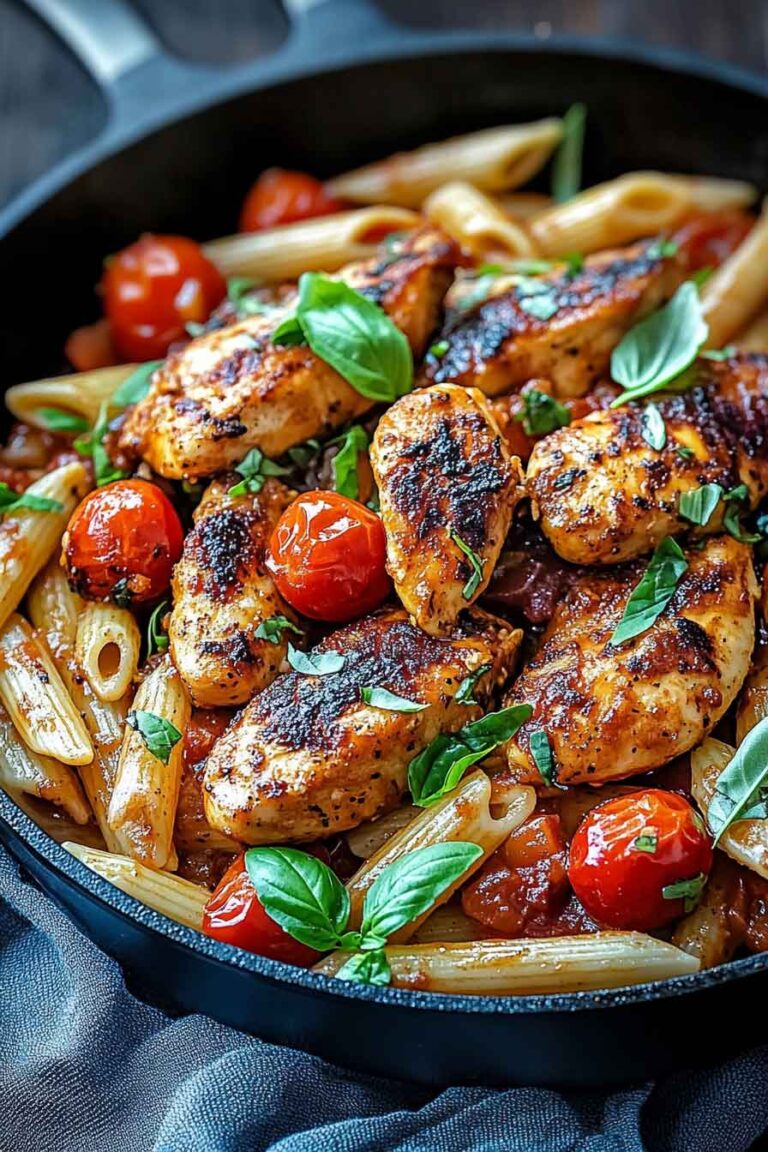 Firecracker Cajun Chicken And Pasta Skillet