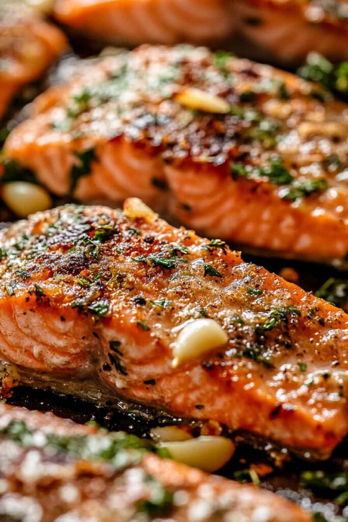Garlic Butter Baked Salmon