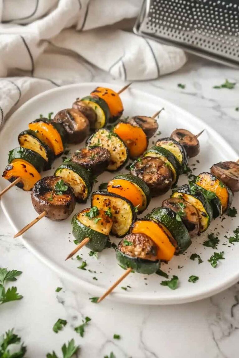 Garlic Butter Zucchini Skewers