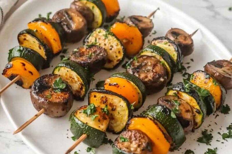 Garlic Butter Zucchini Skewers