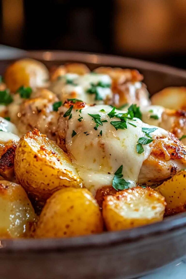 Garlic Parmesan Chicken And Potatoes One Pan Dinner