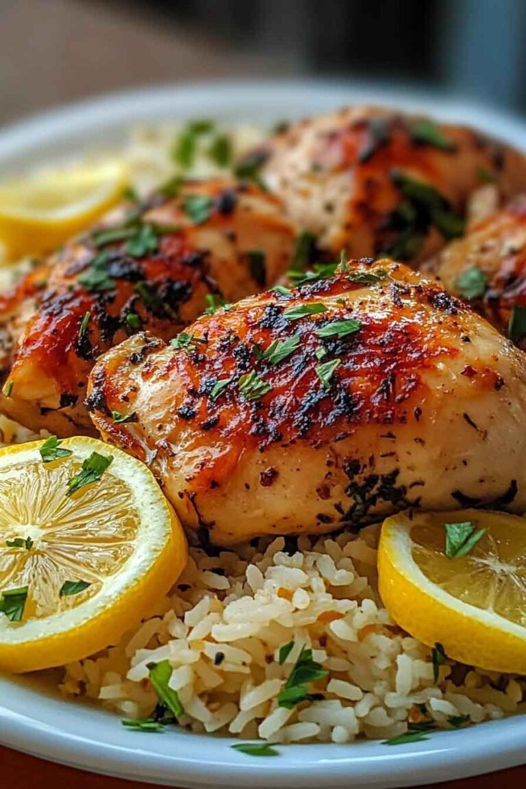 Greek Chicken And Lemon Rice