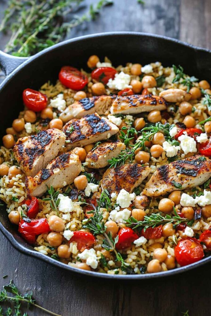 Greek Chicken And Lemon Rice 30 Minutes One Pot