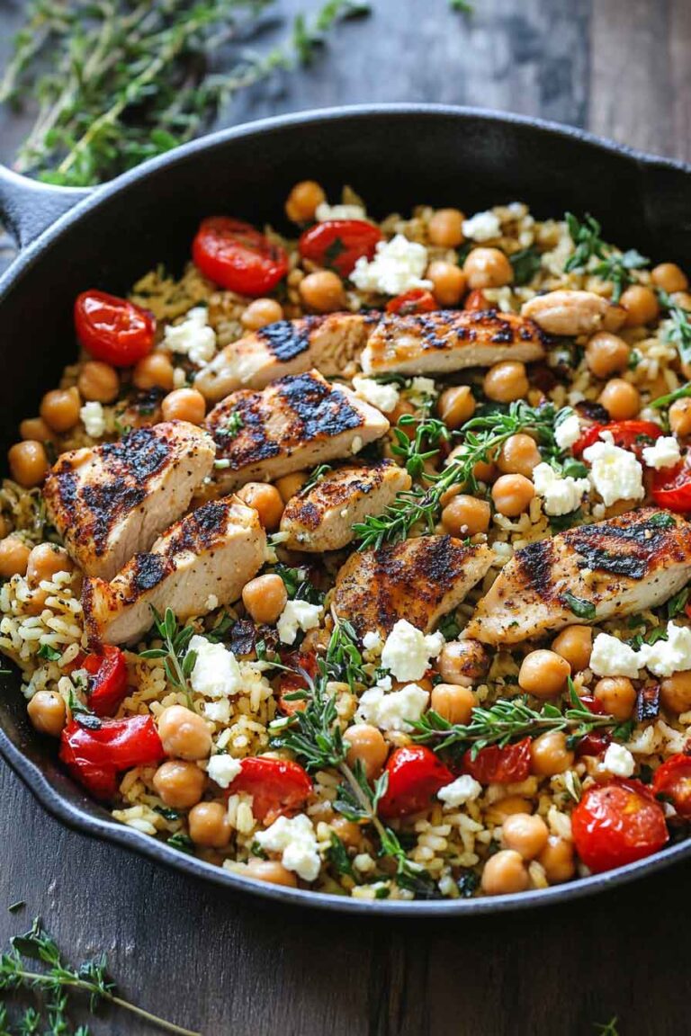 Greek Chicken And Lemon Rice 30 Minutes One Pot