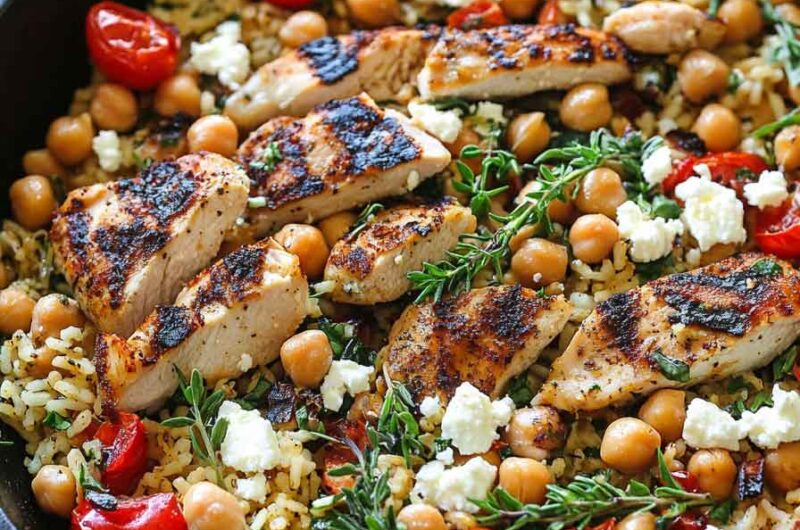 Greek Chicken And Lemon Rice 30 Minutes One Pot