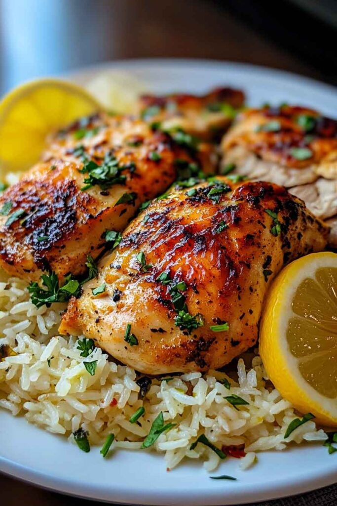 Variations for Greek Chicken and Lemon Rice