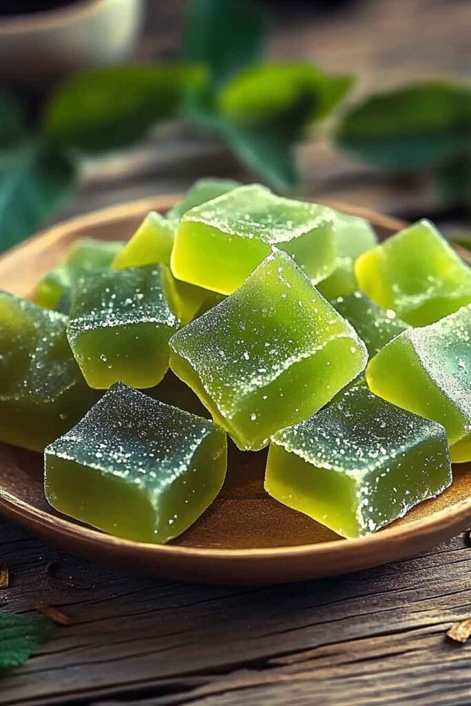Green Tea Lemon Ginger Chews