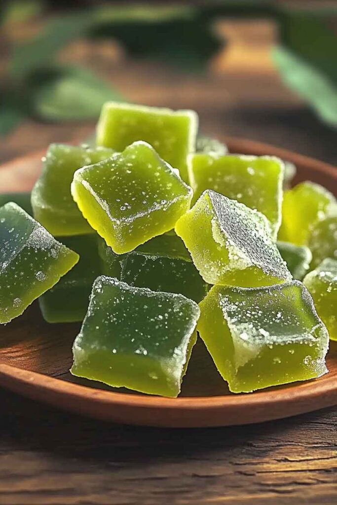 How to Make Green Tea Lemon Ginger Chews 